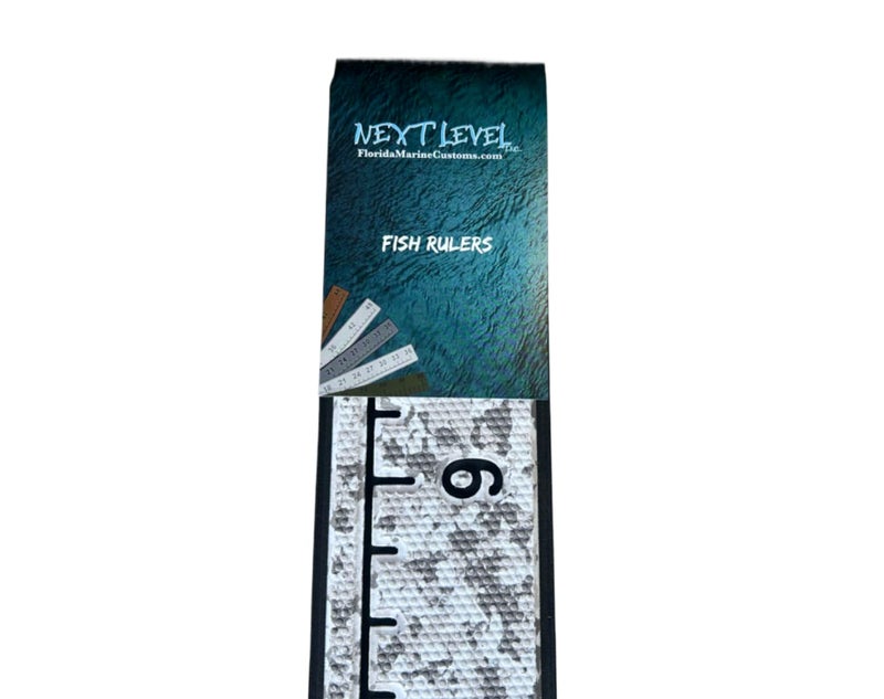 Next Level Inc . | Fish Ruler | SeaDek | 36 inch Fish Measurement Tool | Perfect for Boats and Kayaks | Snow Camo/Black Embossed - Image 1